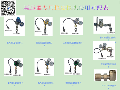 泰安SH－26型減壓器專用檢定接頭